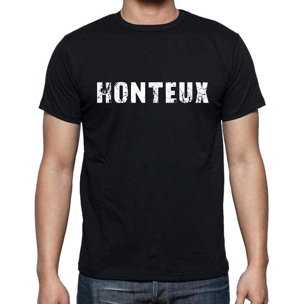 Honteux French Dictionary Mens Short Sleeve Round Neck T-Shirt 00009 - Casual