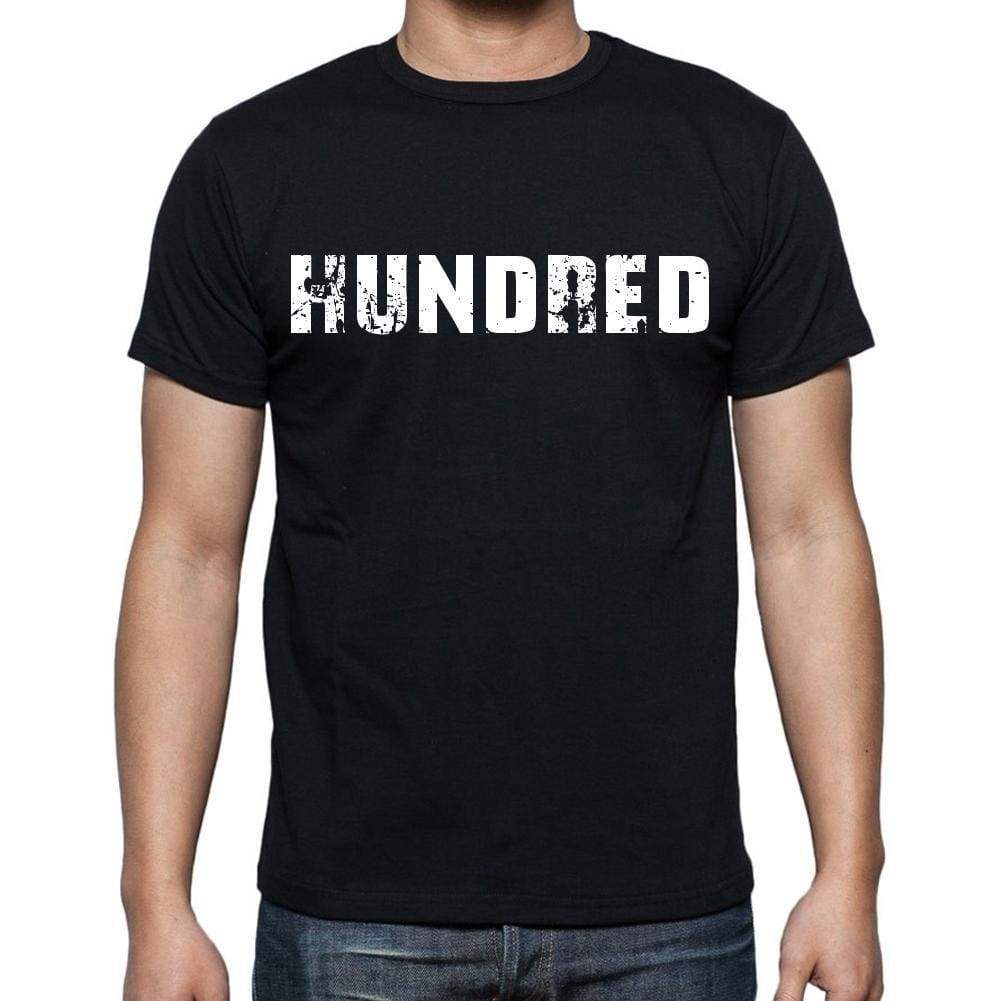 Hundred Mens Short Sleeve Round Neck T-Shirt Black T-Shirt En