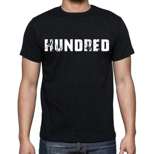 Hundred Mens Short Sleeve Round Neck T-Shirt Black T-Shirt En