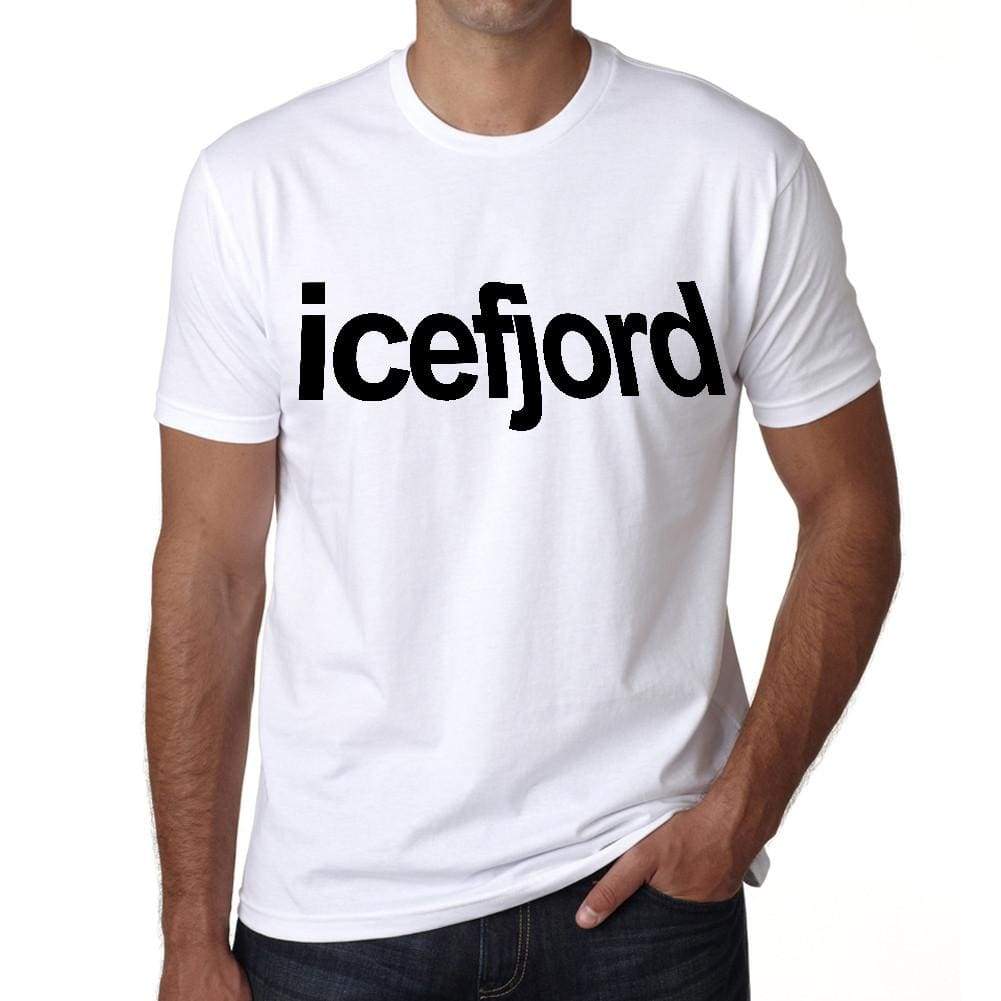 Ice Fjord Tourist Attraction Mens Short Sleeve Round Neck T-Shirt 00071