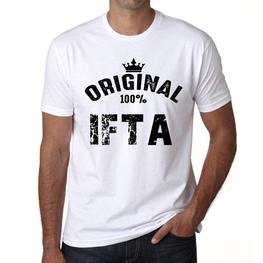 Ifta 100% German City White Mens Short Sleeve Round Neck T-Shirt 00001 - Casual