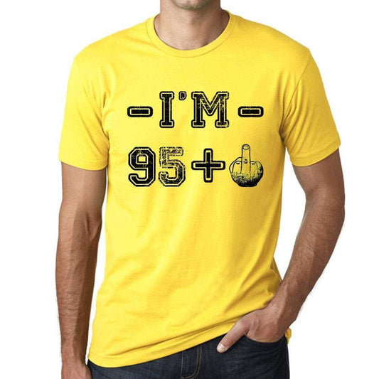 Im 21 Plus Mens T-Shirt Yellow Birthday Gift 00447 - Yellow / Xs - Casual