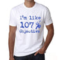 Im Like 100% Objective White Mens Short Sleeve Round Neck T-Shirt Gift T-Shirt 00324 - White / S - Casual