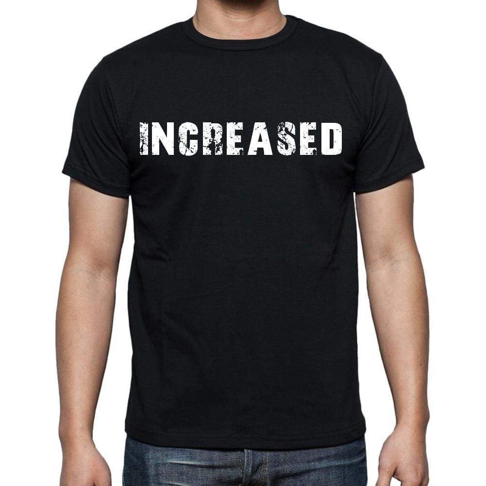 Increased Mens Short Sleeve Round Neck T-Shirt Black T-Shirt En