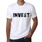 Invest Mens T Shirt White Birthday Gift 00552 - White / Xs - Casual