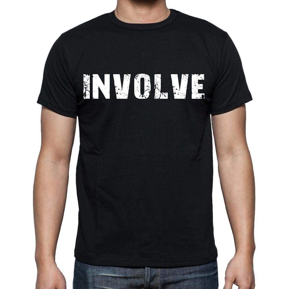 Involve Mens Short Sleeve Round Neck T-Shirt Black T-Shirt En