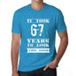 It Took 67 Years To Look This Good Mens T-Shirt Blue Birthday Gift 00480 - Blue / Xs - Casual