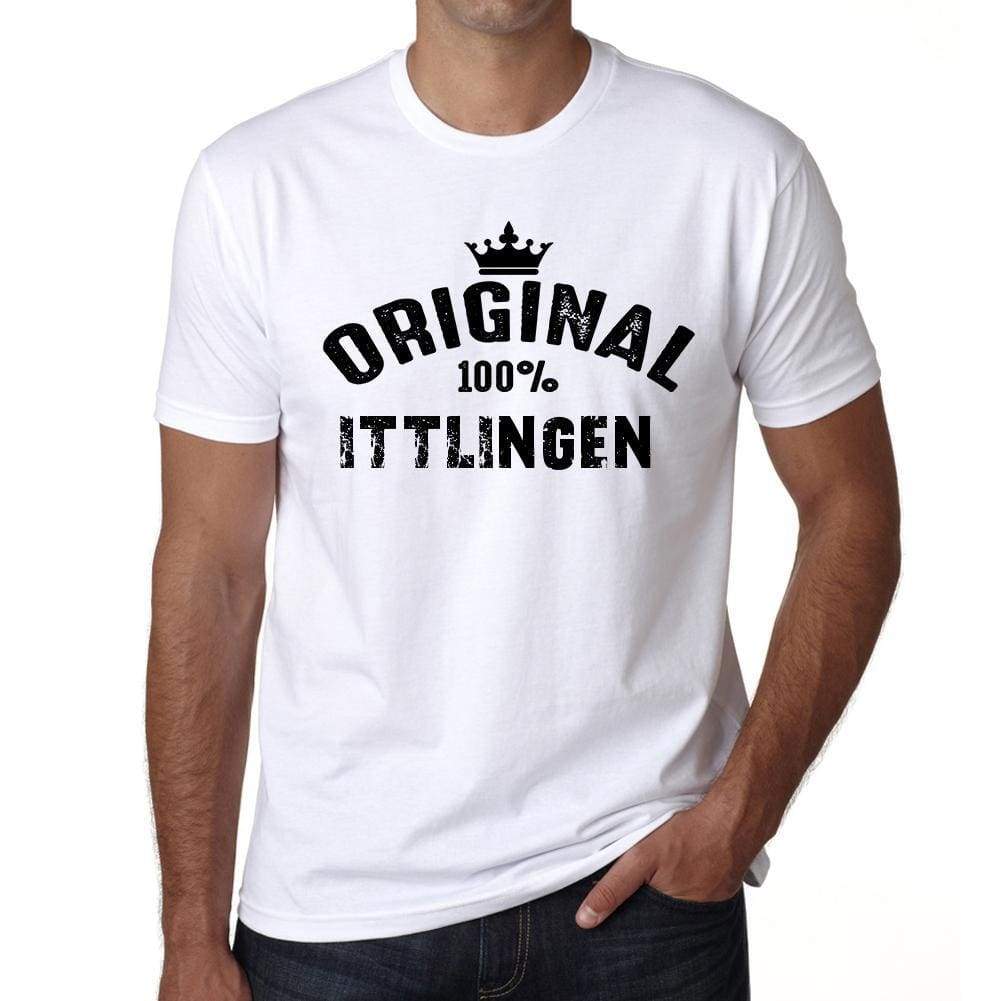 Ittlingen 100% German City White Mens Short Sleeve Round Neck T-Shirt 00001 - Casual