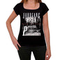 Jahrgang Birthday 1973 Black Womens Short Sleeve Round Neck T-Shirt Gift T-Shirt 00353 - Black / Xs - Casual