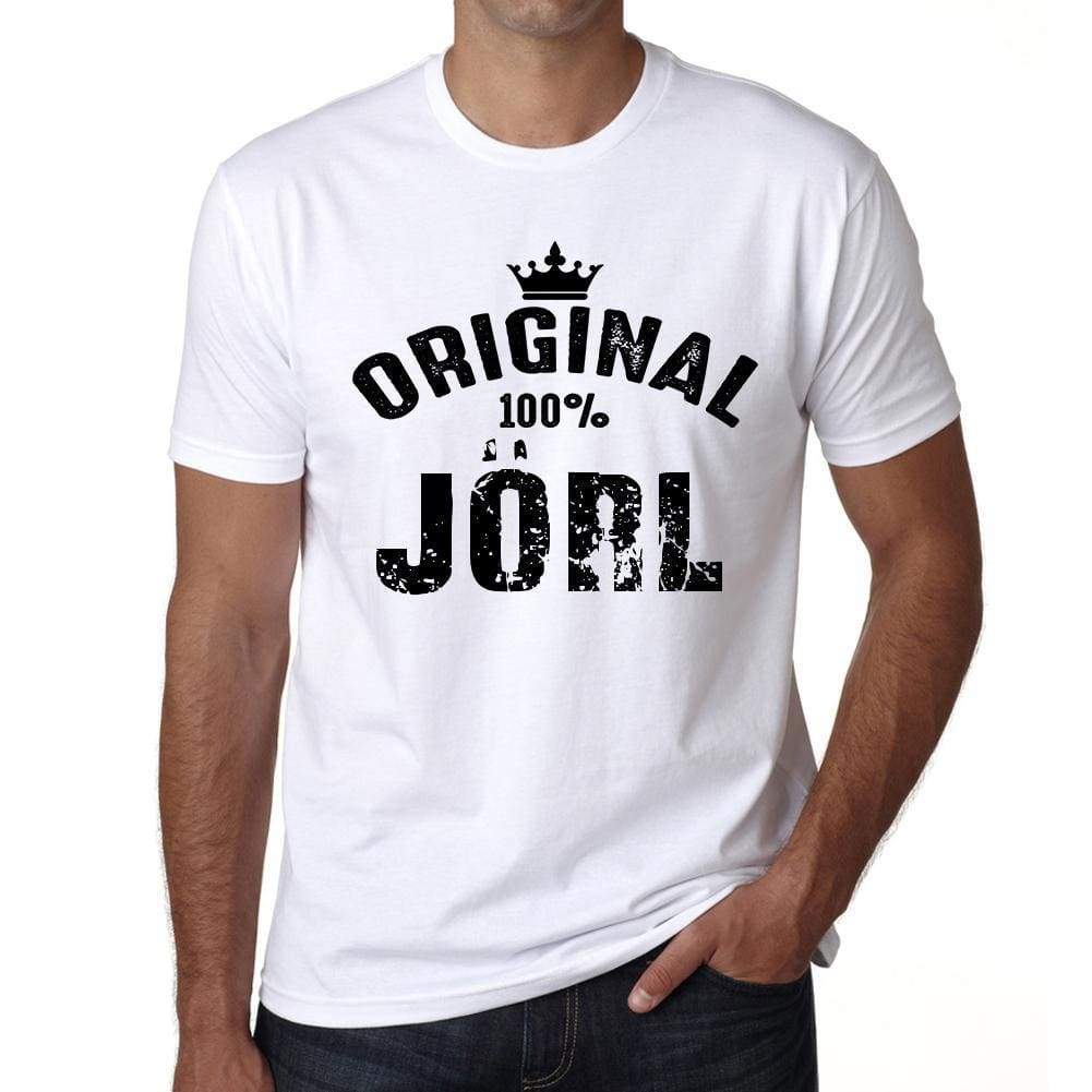 Jörl 100% German City White Mens Short Sleeve Round Neck T-Shirt 00001 - Casual