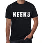 Keeks Mens Retro T Shirt Black Birthday Gift 00553 - Black / Xs - Casual