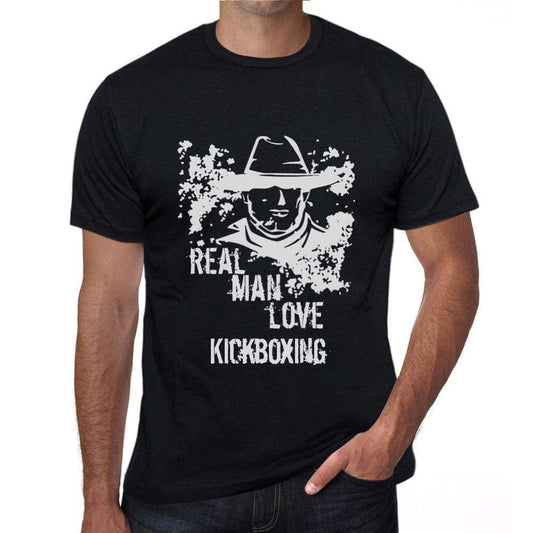 Kickboxing, Real Men Love Kickboxing Mens T shirt Black Birthday Gift 00538 - ULTRABASIC