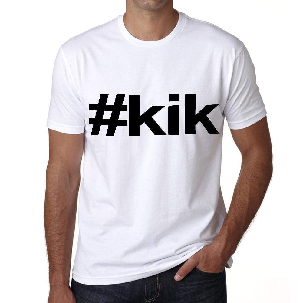 Kik Hashtag Mens Short Sleeve Round Neck T-Shirt 00076