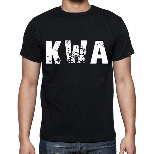 Kwa Men T Shirts Short Sleeve T Shirts Men Tee Shirts For Men Cotton Black 3 Letters - Casual