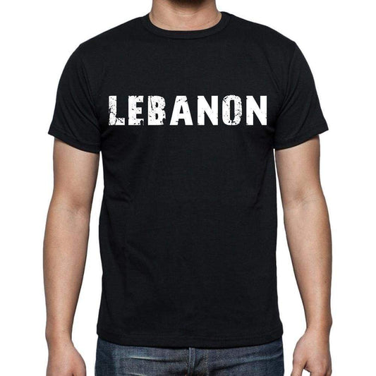 Lebanon T-Shirt For Men Short Sleeve Round Neck Black T Shirt For Men - T-Shirt
