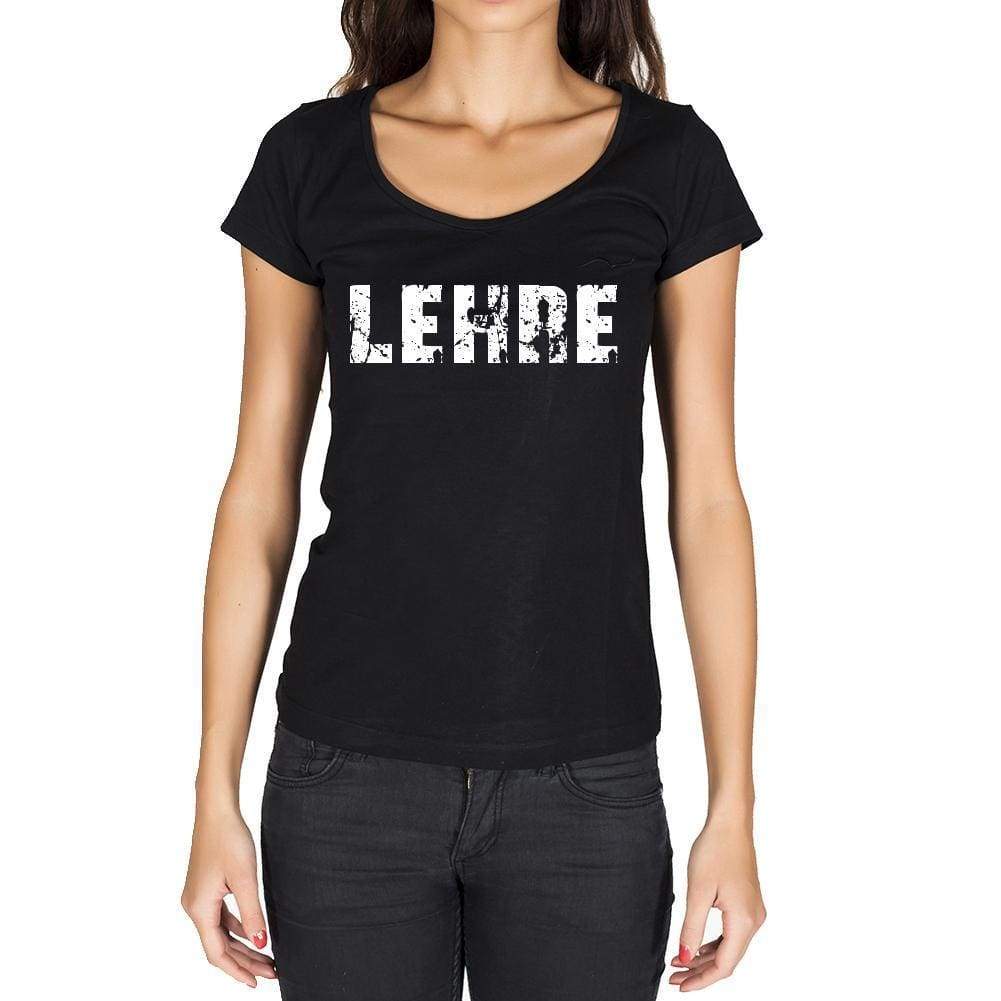 Lehre German Cities Black Womens Short Sleeve Round Neck T-Shirt 00002 - Casual