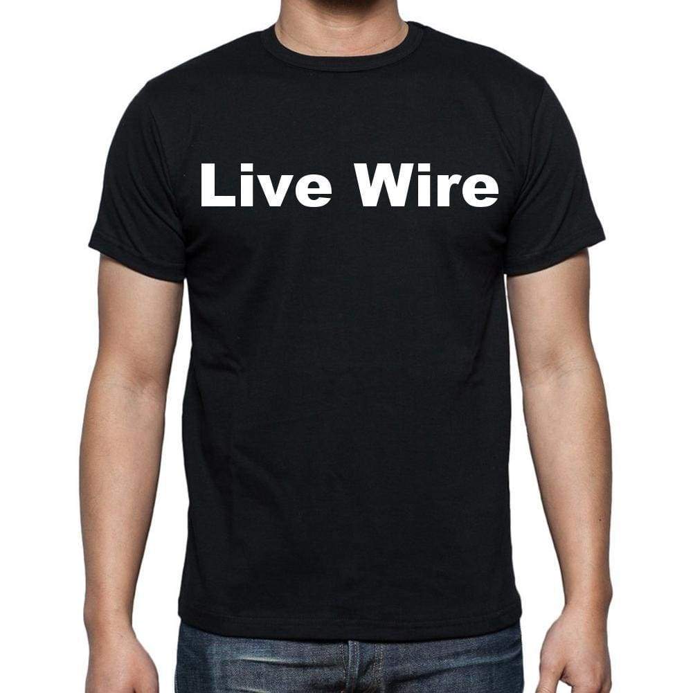 Live Wire Mens Short Sleeve Round Neck T-Shirt - Casual