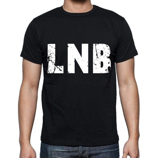 Lnb Men T Shirts Short Sleeve T Shirts Men Tee Shirts For Men Cotton Black 3 Letters - Casual