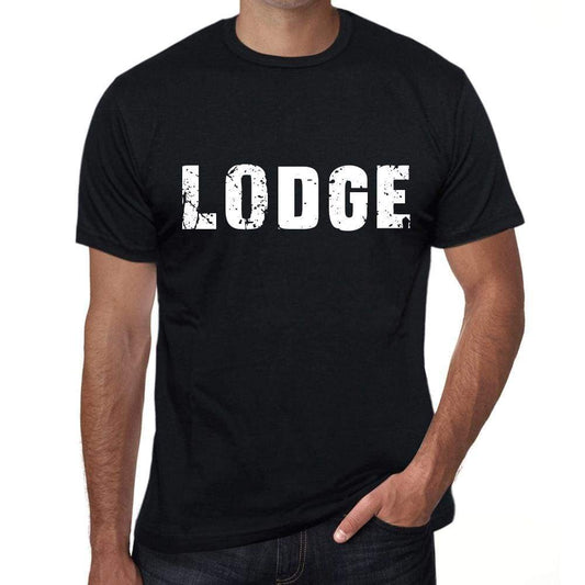 Lodge Mens Retro T Shirt Black Birthday Gift 00553 - Black / Xs - Casual
