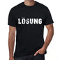 Lösung Mens T Shirt Black Birthday Gift 00548 - Black / Xs - Casual