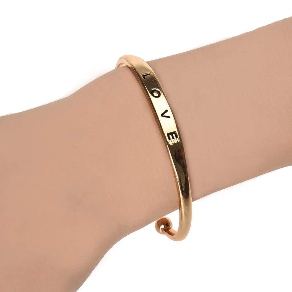 LOVE Bracelet Jewelry Bangle Gold - Ultrabasic