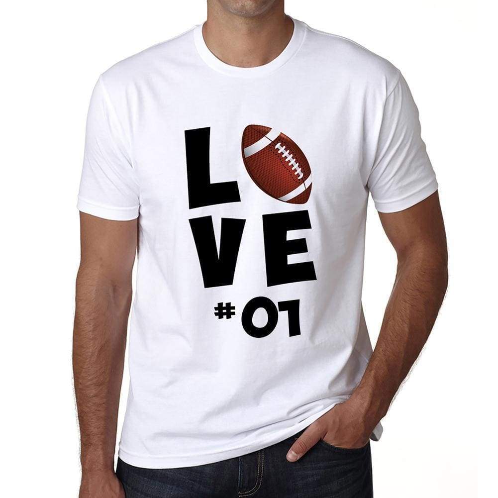 Love Sport 01 Mens Short Sleeve Round Neck T-Shirt 00117 - White / S - Casual