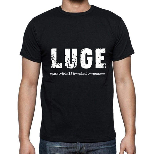 Luge Sport-Health-Spirit-Success Mens Short Sleeve Round Neck T-Shirt 00079 - Casual