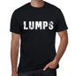 Lumps Mens Retro T Shirt Black Birthday Gift 00553 - Black / Xs - Casual