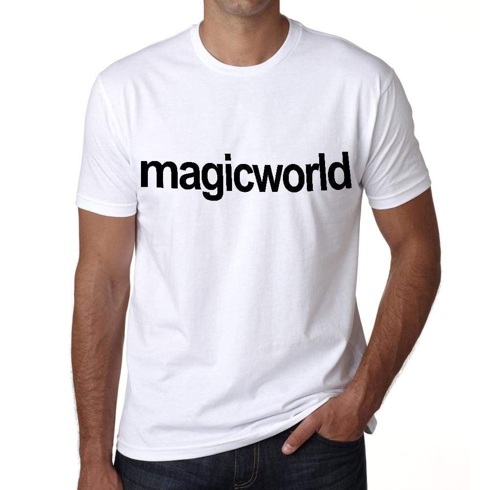Magic World Tourist Attraction Mens Short Sleeve Round Neck T-Shirt 00071