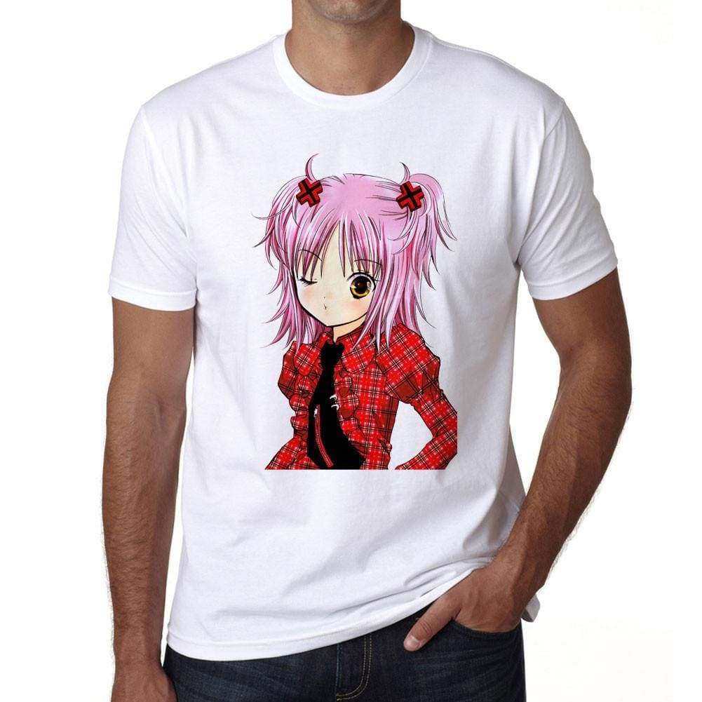 Manga Girl Winking Pink Hair T-Shirt For Men T Shirt Gift 00089 - T-Shirt