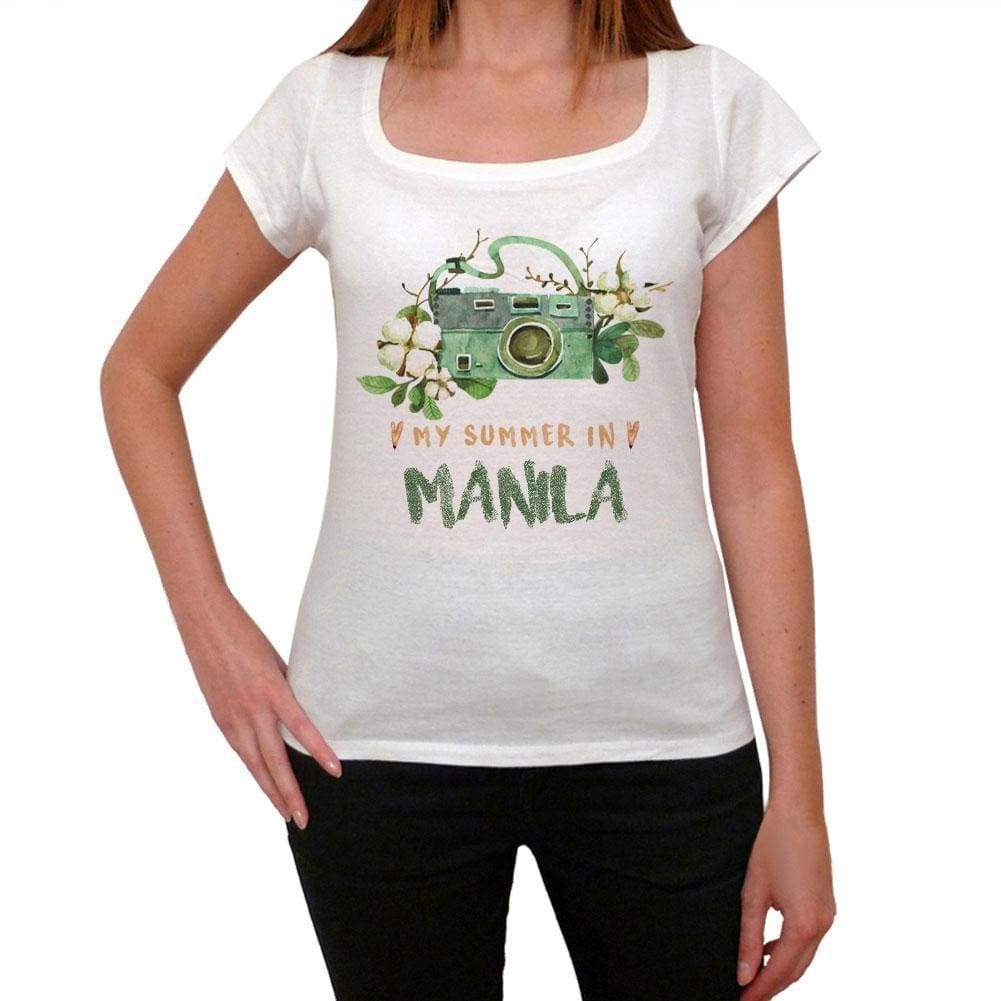 Manila Womens Short Sleeve Round Neck T-Shirt 00073 - Casual