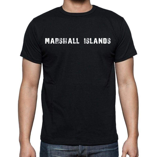 Marshall Islands T-Shirt For Men Short Sleeve Round Neck Black T Shirt For Men - T-Shirt