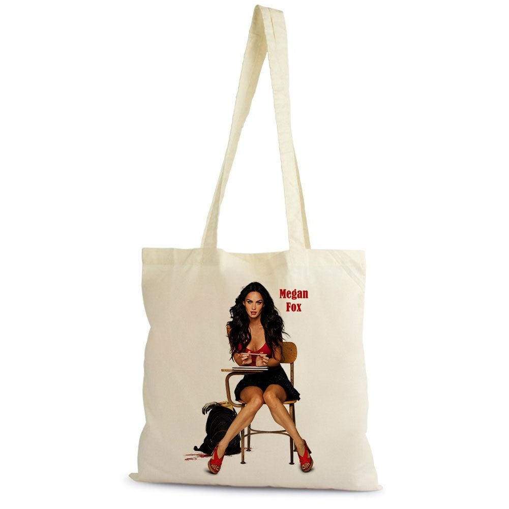 Megan Fox Tote Bag Shopping Natural Cotton Gift Beige 00272 - Beige - Tote Bag