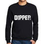 Mens Printed Graphic Sweatshirt Popular Words Dipper Deep Black - Deep Black / Small / Cotton - Sweatshirts