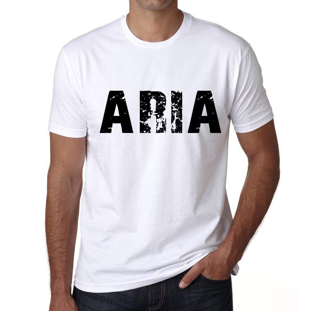 Mens Tee Shirt Vintage T Shirt Aria X-Small White 00560 - White / Xs - Casual