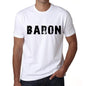 Mens Tee Shirt Vintage T Shirt Baron X-Small White 00561 - White / Xs - Casual