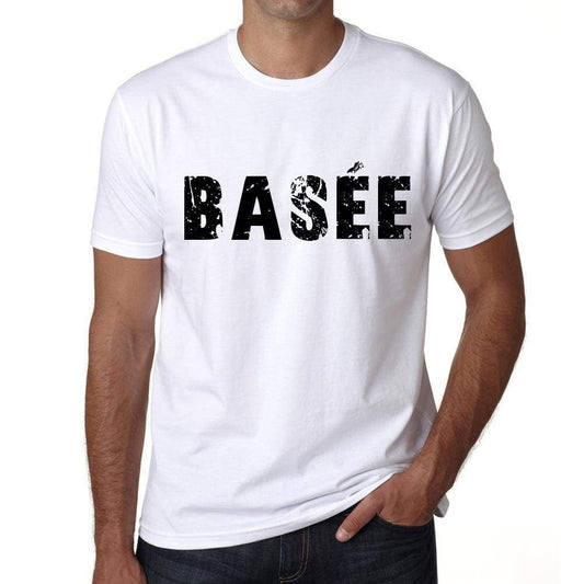 Mens Tee Shirt Vintage T Shirt Basée X-Small White 00561 - White / Xs - Casual