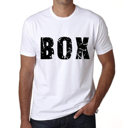 Mens Tee Shirt Vintage T Shirt Box X-Small White 00559 - White / Xs - Casual