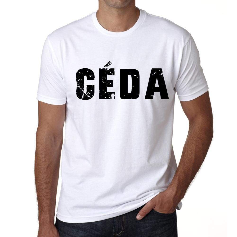 Mens Tee Shirt Vintage T Shirt Cèda X-Small White 00560 - White / Xs - Casual