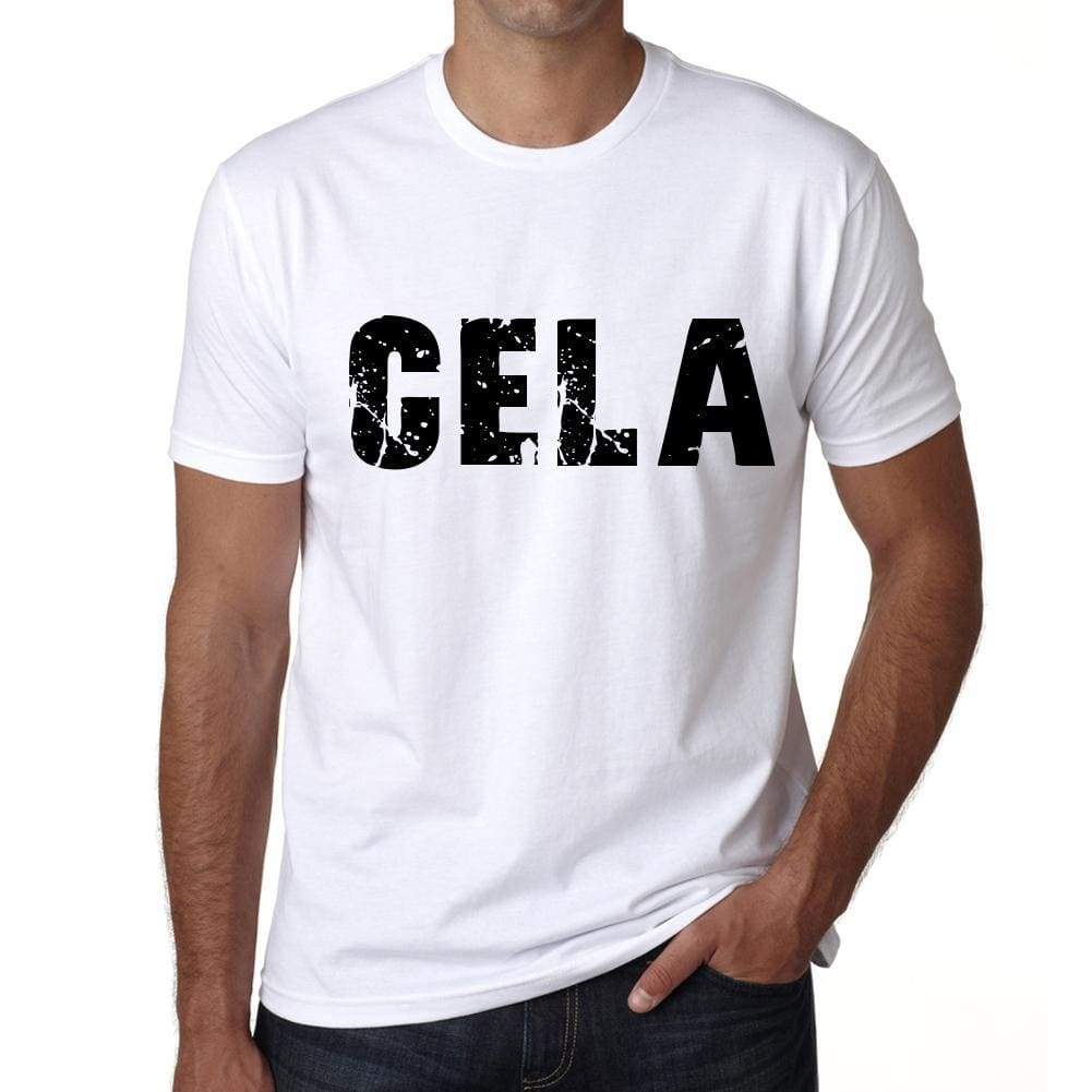 Mens Tee Shirt Vintage T Shirt Cela X-Small White 00560 - White / Xs - Casual