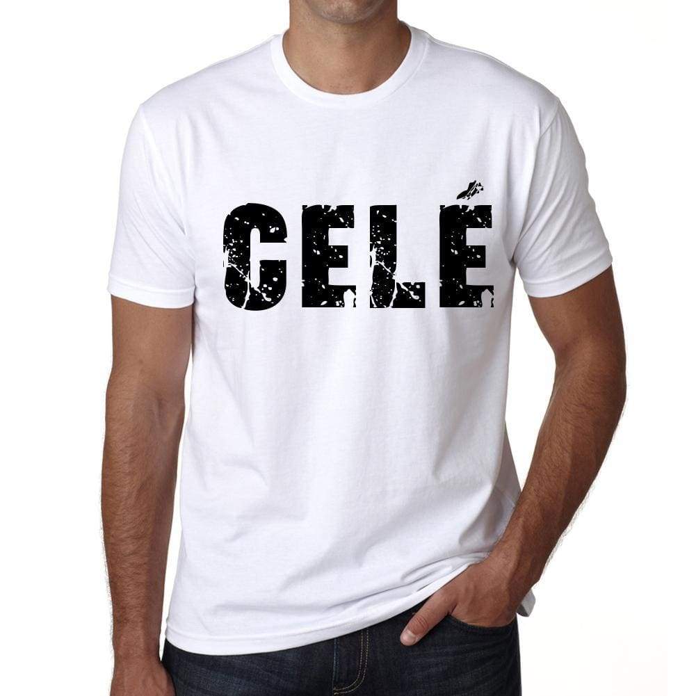 Mens Tee Shirt Vintage T Shirt Celè X-Small White 00560 - White / Xs - Casual