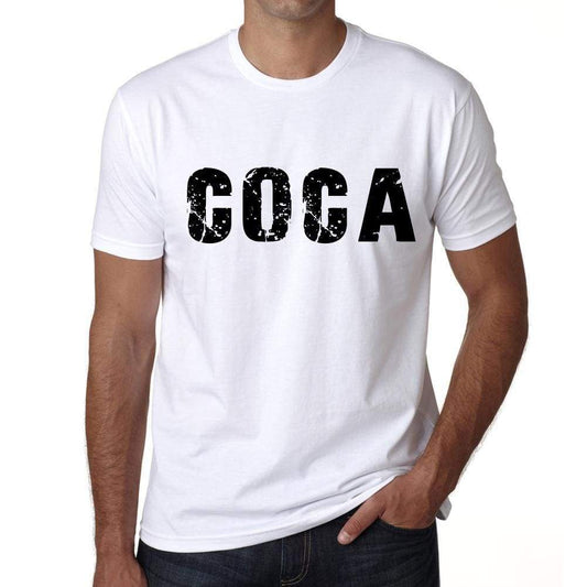 Mens Tee Shirt Vintage T Shirt Coca X-Small White 00560 - White / Xs - Casual