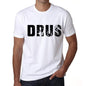 Mens Tee Shirt Vintage T Shirt Drus X-Small White 00560 - White / Xs - Casual