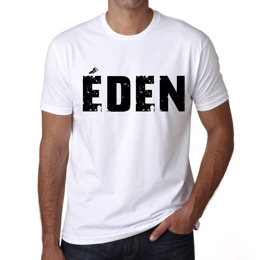 Mens Tee Shirt Vintage T Shirt Èden X-Small White 00560 - White / Xs - Casual