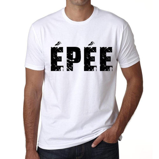 Mens Tee Shirt Vintage T Shirt Èpèe X-Small White 00560 - White / Xs - Casual