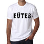 Mens Tee Shirt Vintage T Shirt Eûtes X-Small White 00561 - White / Xs - Casual