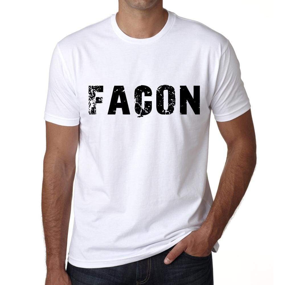 Mens Tee Shirt Vintage T Shirt Façon X-Small White 00561 - White / Xs - Casual