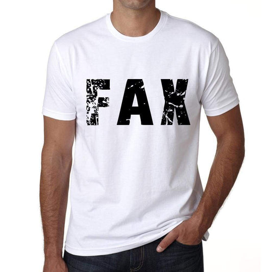 Mens Tee Shirt Vintage T Shirt Fax X-Small White 00559 - White / Xs - Casual