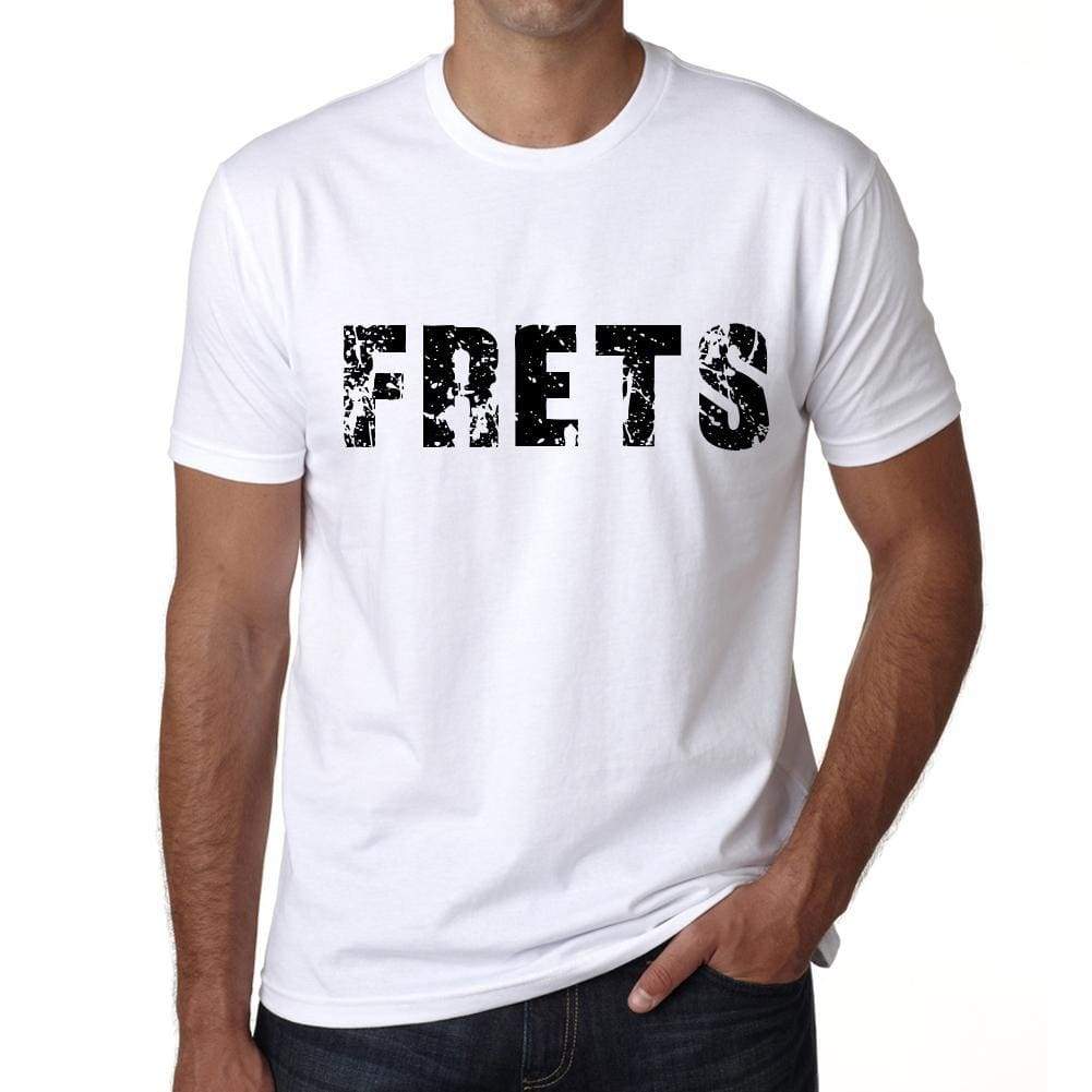 Mens Tee Shirt Vintage T Shirt Frets X-Small White 00561 - White / Xs - Casual