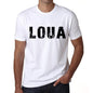 Mens Tee Shirt Vintage T Shirt Loua X-Small White 00560 - White / Xs - Casual